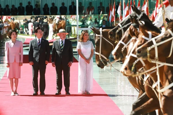 Ao lado de Lula, presidente da Coreia do Sul Lee Jae Myung cumpre visita de Estado no Brasil