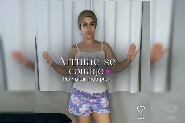 “Meu preso”: mulher viraliza com “arrume-se comigo” para ir à Papuda