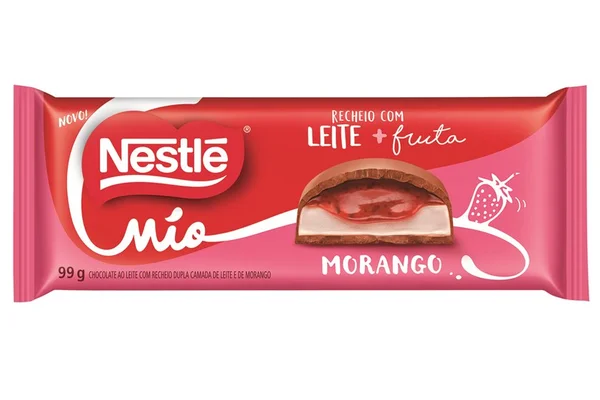 Nestlé lança chocolates recheados com morango, goiaba e laranja