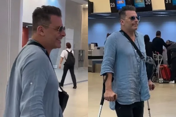 Vídeo de Henri Castelli de muleta no aeroporto confunde internautas