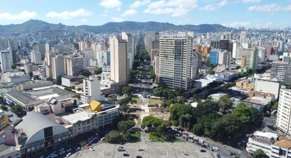 vista aérea do centro de Belo Horizonte
