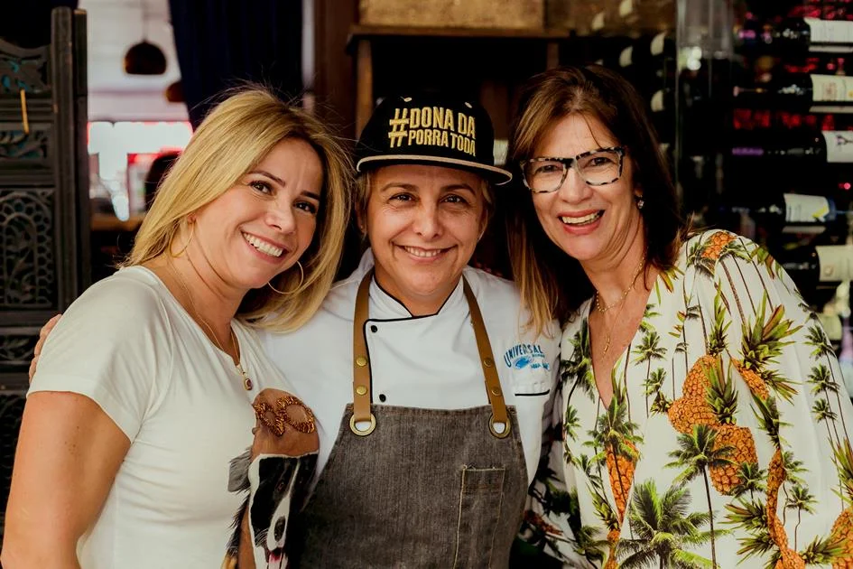 Cláudia Egio, Mara Alcamim e Tereza Galvão Cláudia Egio, Mara Alcamim e Tereza Galvão