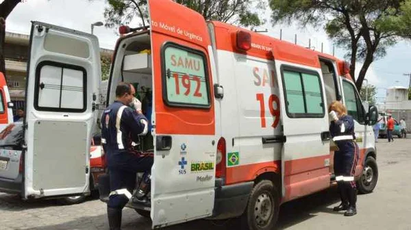 Condutor do Samu é esfaqueado por ladrão que tentou roubar ambulância