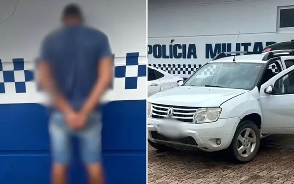 imagem colorida homem mata mulher e foge no carro dela goias
