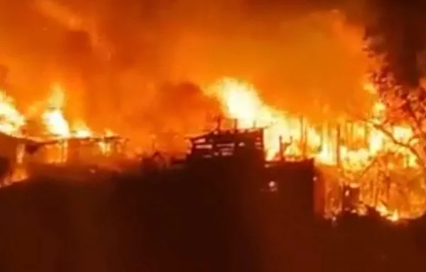 Vídeo: incêndio atinge casas na comunidade do Boi Malhado, em SP