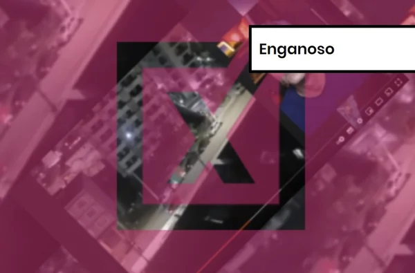 Imagem colorida de postagem enganosa