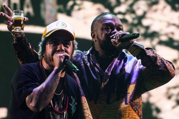 D2 e Djonga sobre música de terreiro em show: “É a nossa vida”