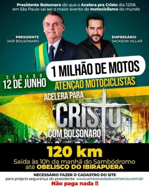 Organizadores preveem até 1 milhão de motos Organizadores preveem até 1 milhão de motos
