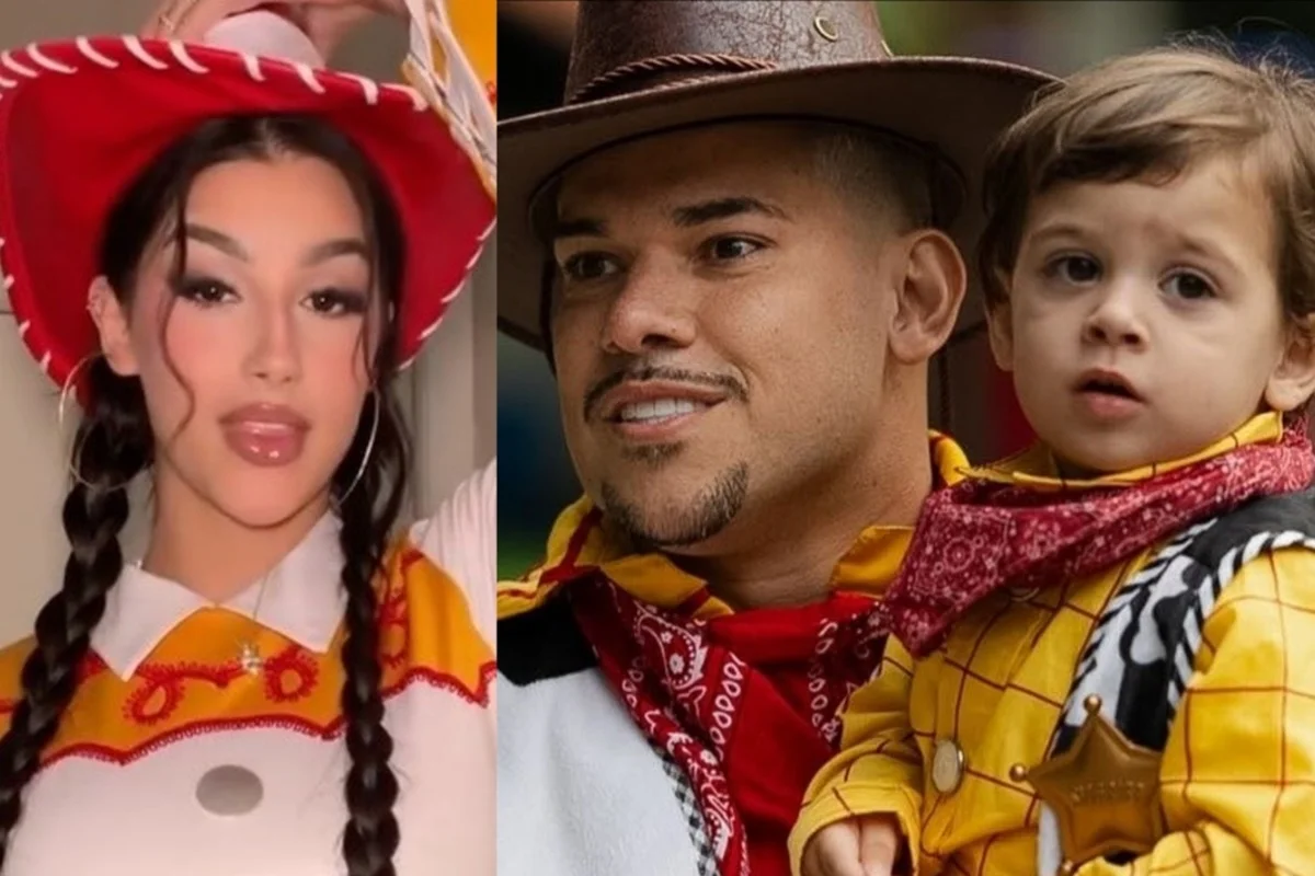 Bia Miranda, DJ Buarque e Kaleb em foto para o Instagram Bia Miranda, DJ Buarque e Kaleb em foto para o Instagram
