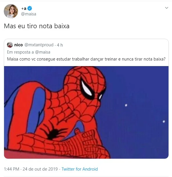 Maisa revela notas no Twitter e deixa seguidores chocados - destaque galeria