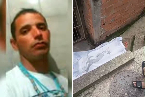 Imagem colorida mostra homem morto após discussão por cachorro. Metrópoles