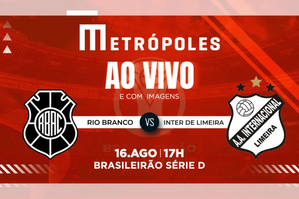 Série D: veja ao vivo e com imagens Rio Branco-ES x Inter Limeira-SP