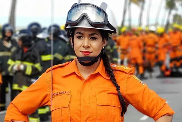 Camila Paiva, tenente coronel dos Bombeiros, idealizadora do movimento Somos Todas Marias