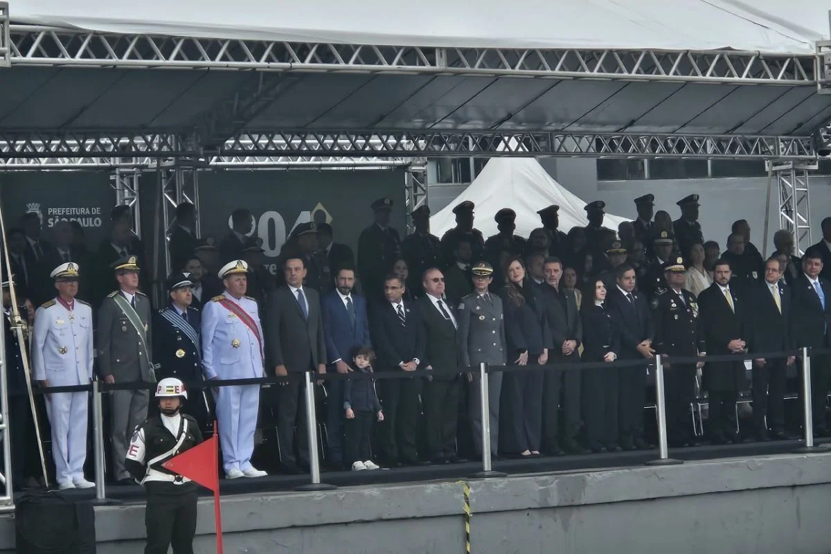 Prefeito de São Paulo, Ricardo Nunes (MDB), e vice-governador do estado, Felicio Ramuth (MDB), comparecem juntos ao desfile de 7 de Setembro no Sambódromo do Anhembi, na capital paulista Prefeito de São Paulo, Ricardo Nunes (MDB), e vice-governador do estado, Felicio Ramuth (MDB), comparecem juntos ao desfile de 7 de Setembro no Sambódromo do Anhembi, na capital paulista