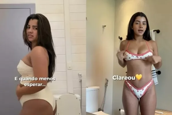 Ary Mirelle exibe antes e depois do corpo após duas gestações
