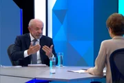 Presidente Lula durante sabatina no Jornal Nacional