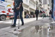 Calçadão na Rua Direita, no centro de São Paulo Calçadão na Rua Direita, no centro de São Paulo