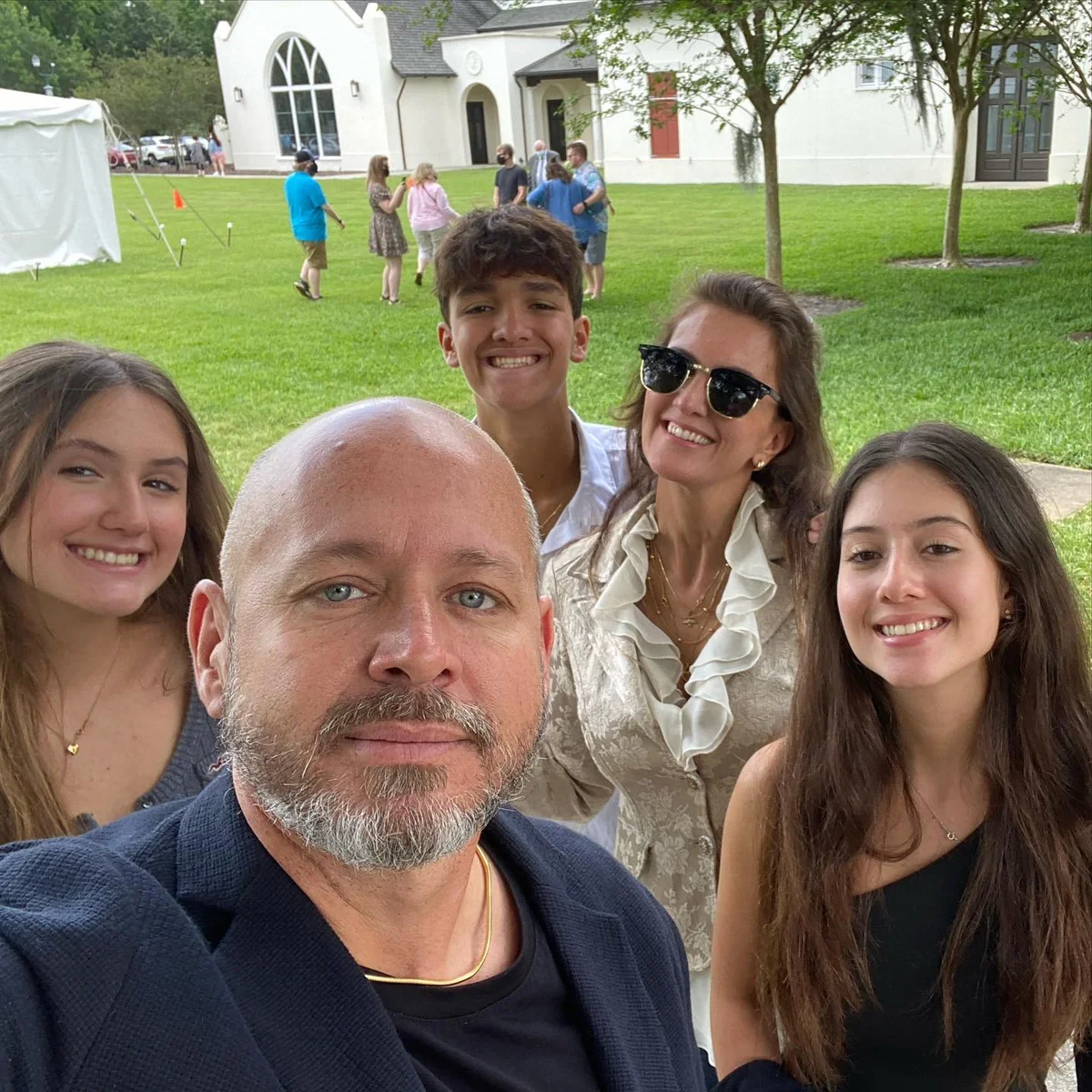 Marcelo ex-Dominó com Jussara e os três filhos Marcelo ex-Dominó com Jussara e os três filhos