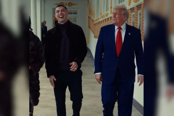 Cristiano Ronaldo é recebido por Donald Trump na Casa Branca; confira