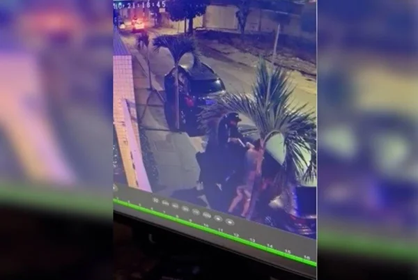 Imagem de câmera de segurança