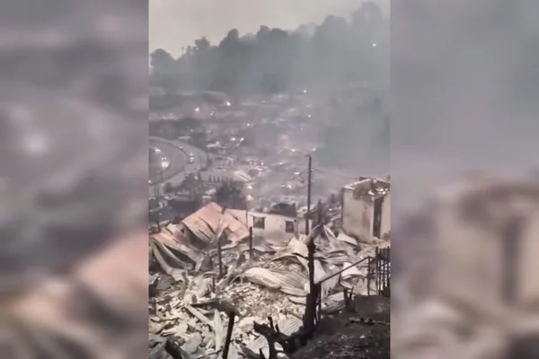 Autoridades lutam para conter incêndios florestais no Chile Metrópoles