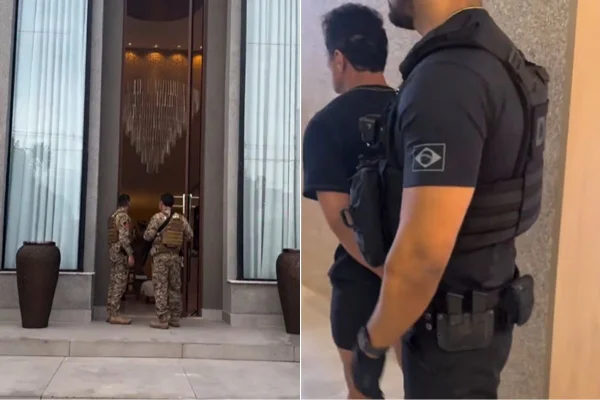 Imagem colorida mostra operação da Polícia Civil da Paraíba contra Chocô, principal traficante de drogas do estado preso em SP. Metrópoles