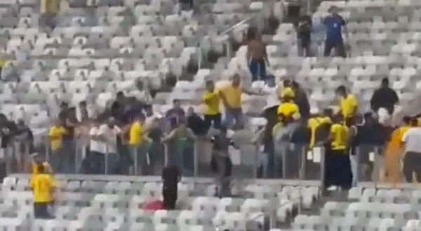 Torcedores brigam no Mineirão