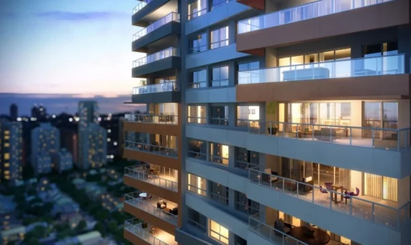 Prédio de luxo com visão panorâmica da cidade - Metrópoles