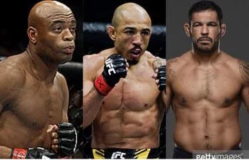 Anderson Silva, José Aldo e irmãos Minotauro no Hall da Fama do UFC