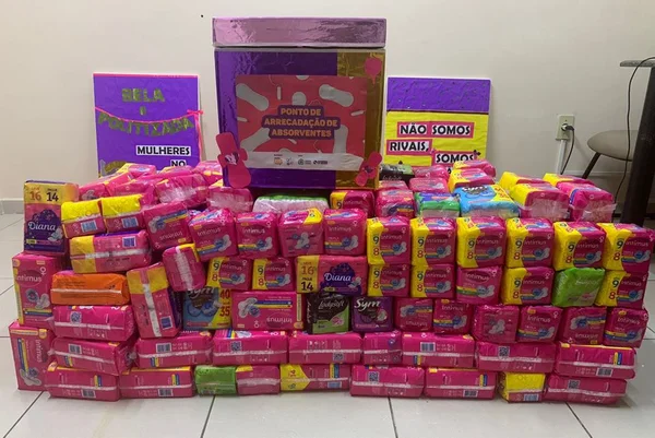 Após veto de Bolsonaro, campanha arrecada 3,6 mil absorventes em Goiás