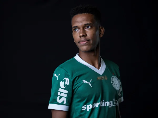 Foto colorida de Estêvão, do Palmeiras - Metrópoles