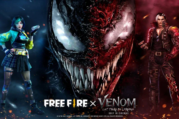 Free Fire terá evento temático com o filme Venom: Tempo de Carnificina