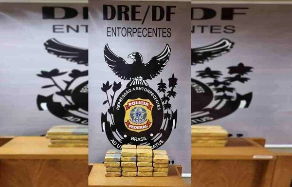 Imagem das drogas apreendidas em operação
