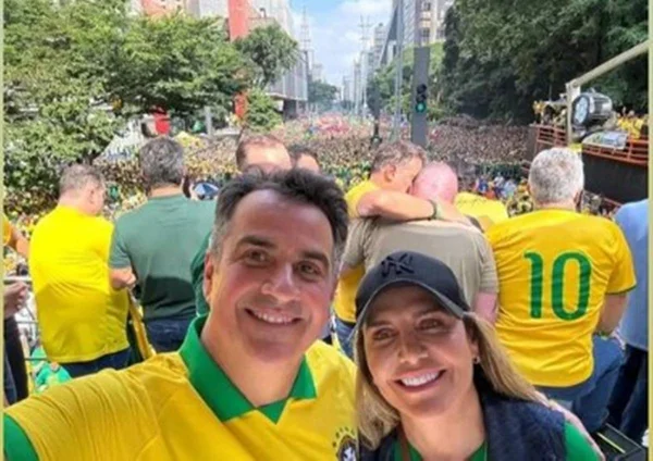 Imagem colorida de Ciro Nogueira e Celina Leão