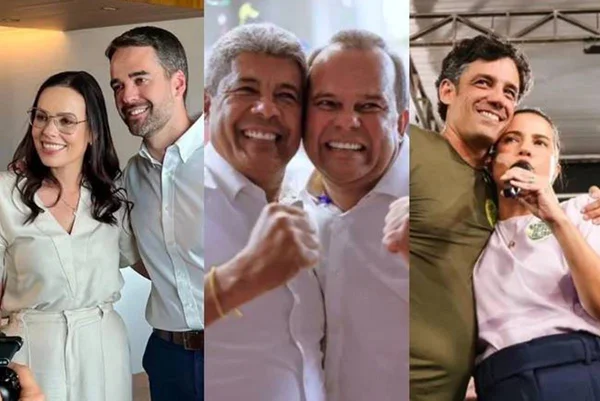 imagem colorida de candidatos a prefeito apoiado pelos governadores nas capitais do brasil