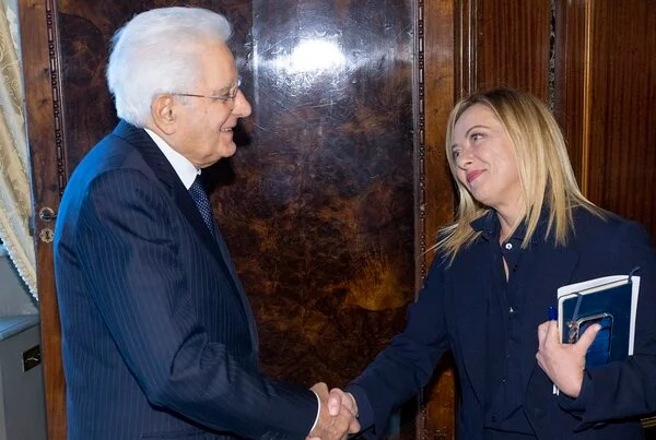 meloni mattarella / divulgação palácio Quirinale