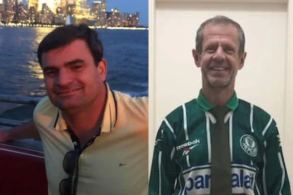 O corintiano Emerson Ricardo Fiamenghi e o palmirense Celso Wanzo