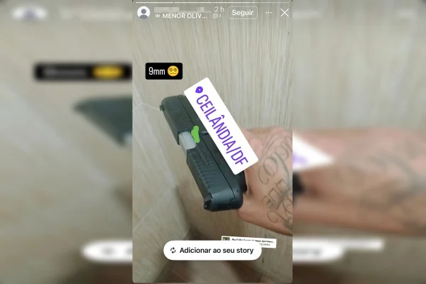 A arma encontrada pertencia a um CAC
