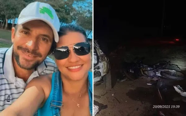 imagem colorida casal morto acidente que matou 8 pessoas goias