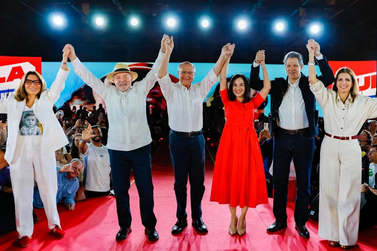O presidente Lula na convenção do PT em SP que confirmou sua candidatura à reeleição O presidente Lula na convenção do PT em SP que confirmou sua candidatura à reeleição
