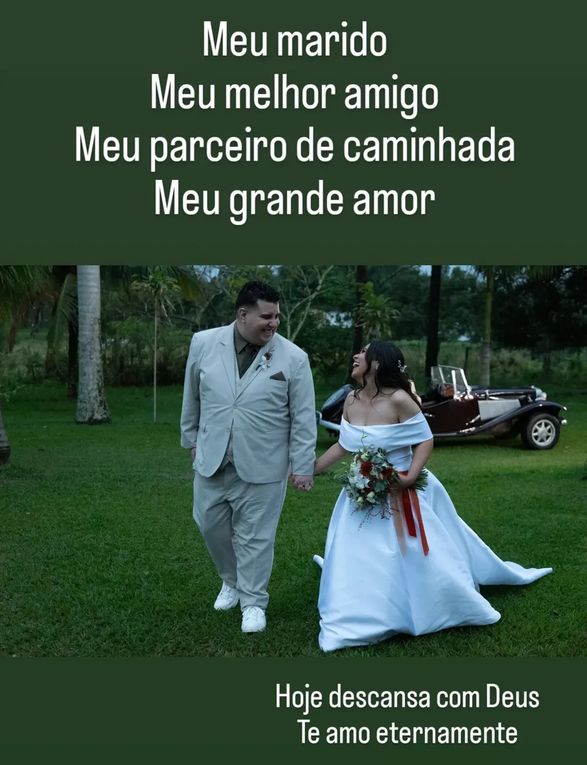 Dedeco e Fernanda Leite são clicados durante seu casamento Dedeco e Fernanda Leite são clicados durante seu casamento