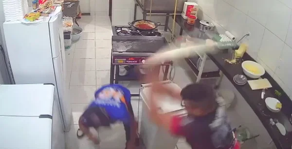 Homem reagiu a assalto com rolo de pizza