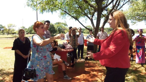 Ato contra transfobia é realizado no Parque da Cidade