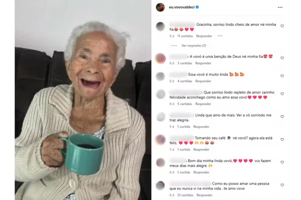 Vovó Valdeci, fenômeno das redes, morre após luta contra o Alzheimer - destaque galeria Vovó Valdeci, fenômeno das redes, morre após luta contra o Alzheimer - destaque galeria
