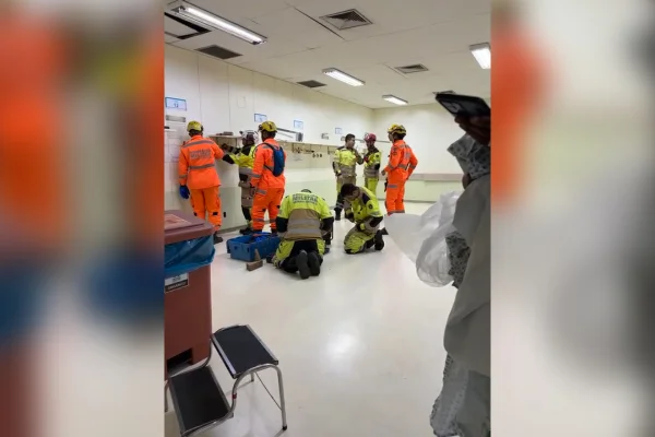 corpo de bombeiros HPS vazamento oxigênio