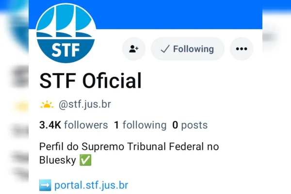 STF cria perfil oficial no BlueSky, após pedir suspensão de fakes