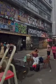 Rua Dom José de Barros, antes da pintura