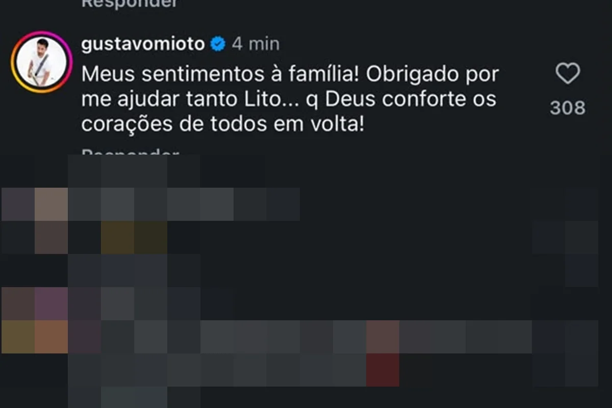 Veja homenagens a Lito Sousa, influenciador que morreu após doença rara - imagem 5 Veja homenagens a Lito Sousa, influenciador que morreu após doença rara - imagem 5