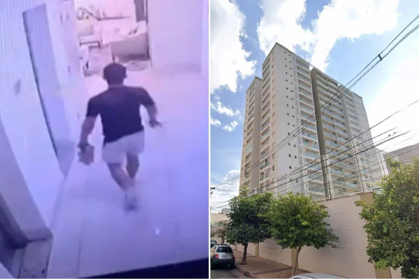 Imagem coloirda mostra médico que escalou prédio para invadir apartamento de ex. Metrópoles