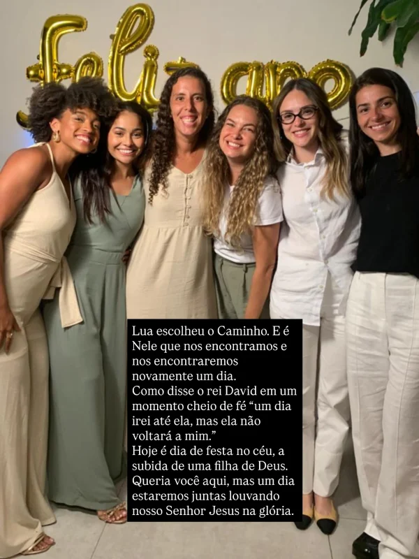 Isabelle Drummond se despede de Lua Blanco: “Um dia estaremos juntas” - destaque galeria Isabelle Drummond se despede de Lua Blanco: “Um dia estaremos juntas” - destaque galeria